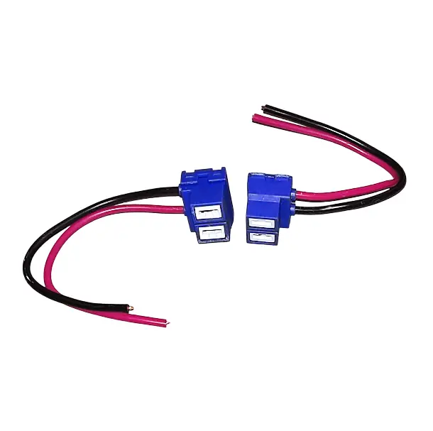 Bulb socket H7, ceramic angled wires (2 pcs.)