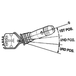 Multifunction switch 3 positions (windscreen washer unit and wipers)