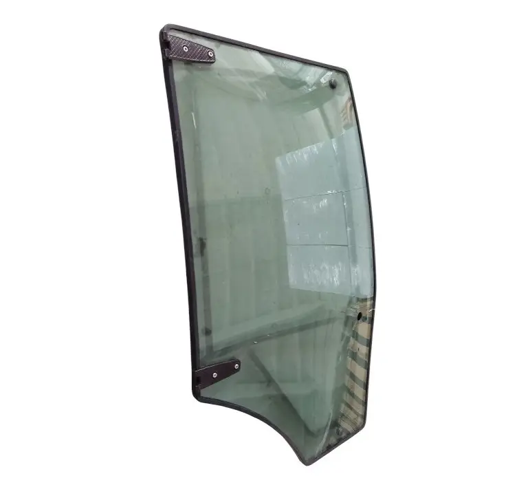 Door glass R-h (with frame)