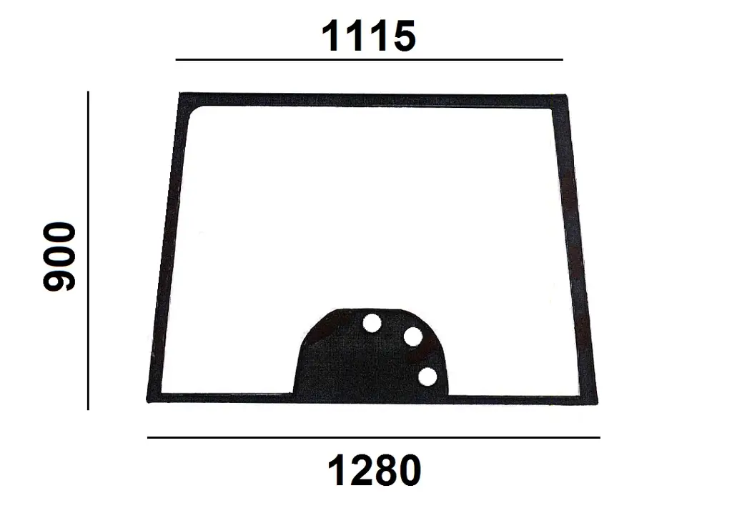 Windshield flat-tinted