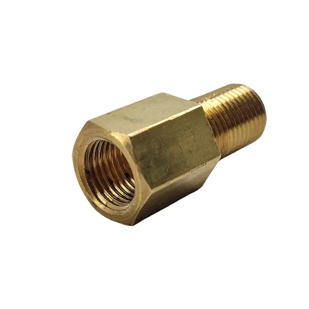 Brass connector M10x1 int.-M10x1 ext.