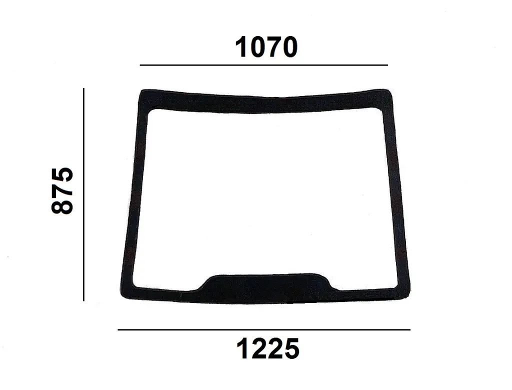 Windshield curved-tinted