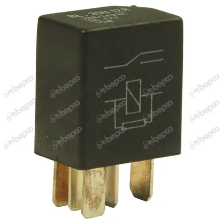Relay 12V (5 cont., 20A - with resistance)