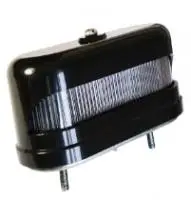 Number plate light, plast.