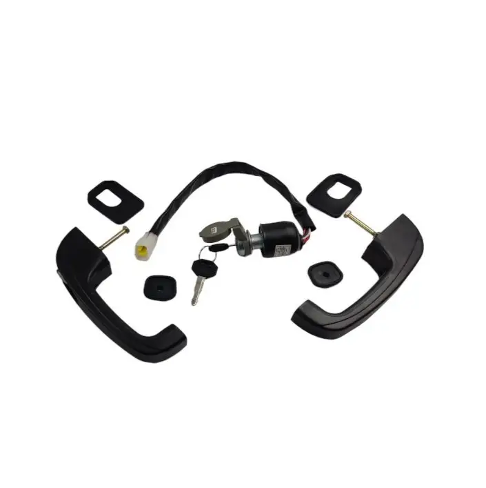 Door handles with ignition switch