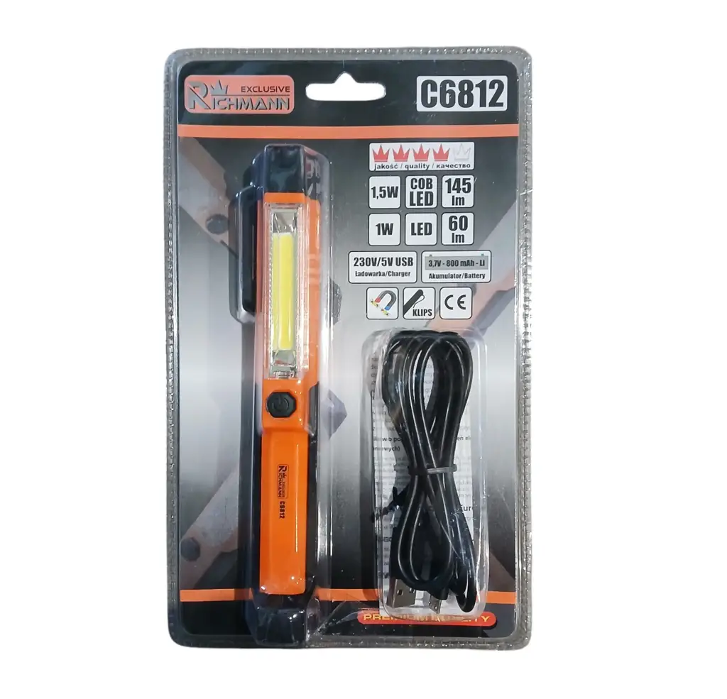 Rechargable LED working lamp (1.5W + 1W)