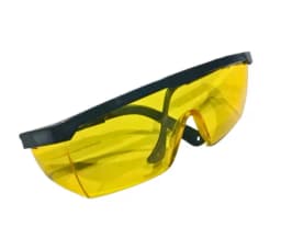 Yellow-tinted safety glasses with adjustable temples  - image 2