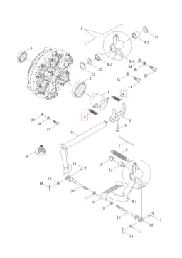Clutch release bearing spring