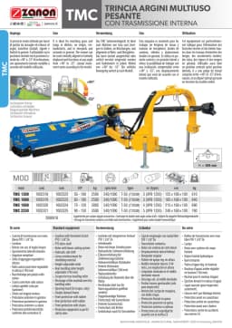 Slope mulcher ZANON TMC (50-150 hp)
