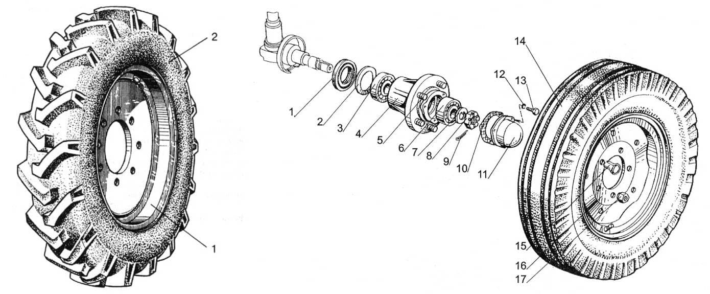Front wheel hub