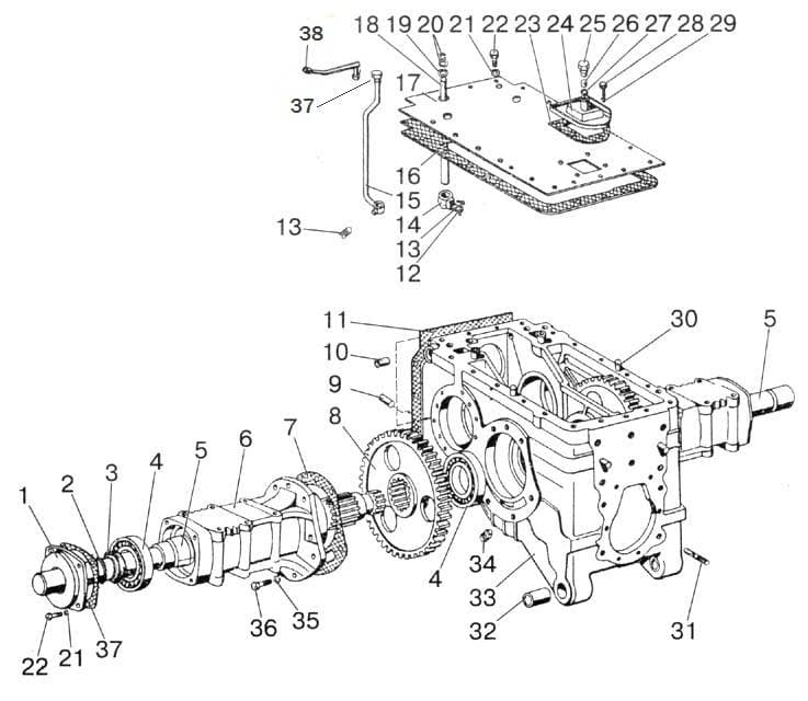 Rear axle housing