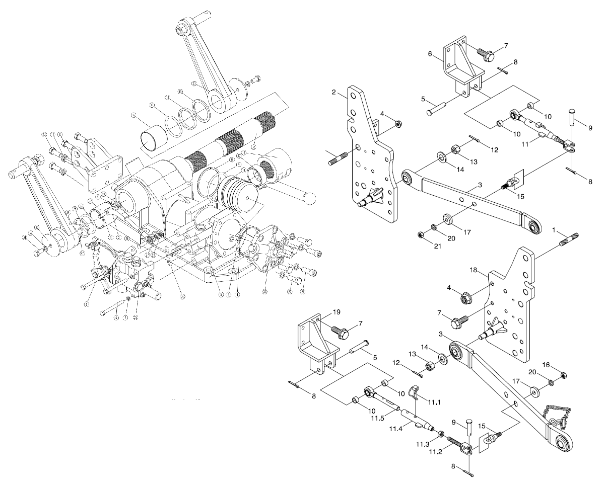 REAR HITCH PARTS