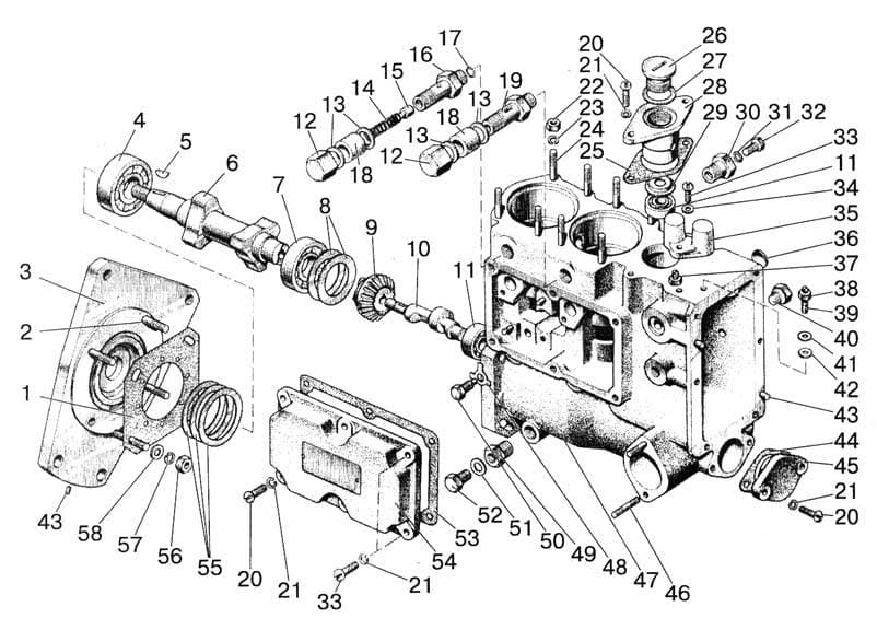 Parts of fuel pump