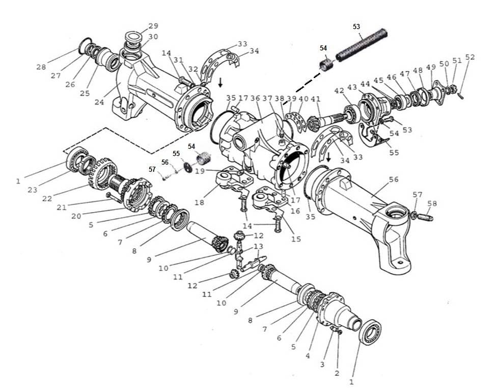 Front drive axle