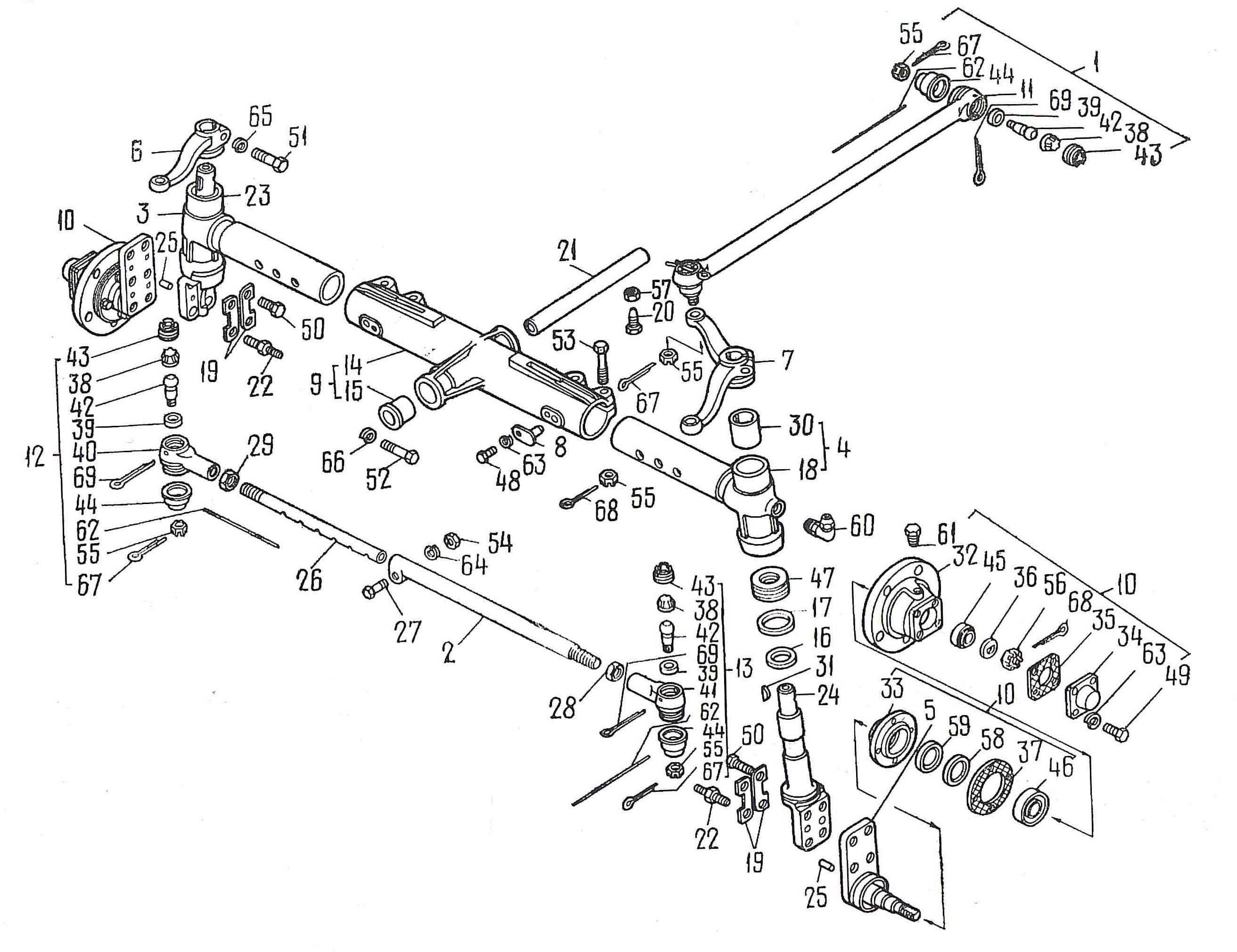 FRONT AXLE PARTS
