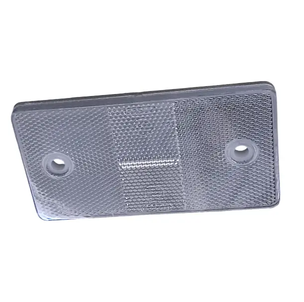Atšvaistas stačiakampis, baltas (su skylėmis) Reflector rectangle, white (with holes)