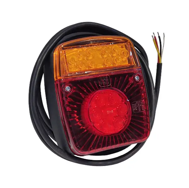 LED žibintas galinis kvadrat. (be Nr. apšviet.) 12/24V LED taillight (without license plate light) 12/24V