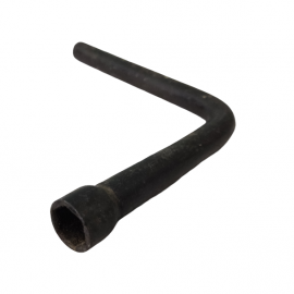 Shaped angled hex socket wrench, size 12