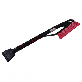 Ice scraper with brush