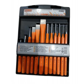 Set of punches, chisels and corers Richmann 12 pcs 