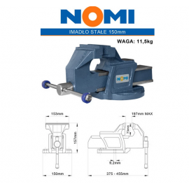 Bench vise with anvil NOMI 150 mm