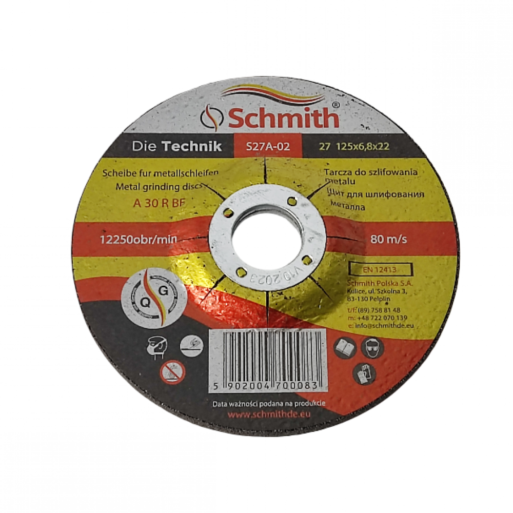 Šlifavimo diskas 125x6.8 mm