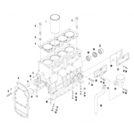 Air filter mounting cover gasket 