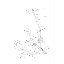 Штифт стопорный нижней тяги с отверстием