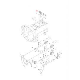 Spyruoklė šakutės veleno tvirtinimo