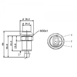 Переключатель ВОМ (кнопочный тип) 