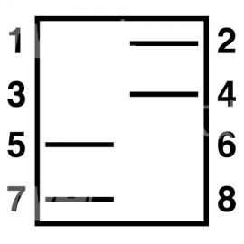 Switch 3 positions (4 cont., 12/24V, 16/8A)