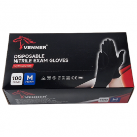 Pirštinės nitrilo, 100 vnt. (dydis - M)