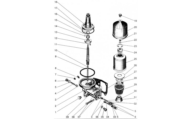 Alyvos išcentrinis filtras