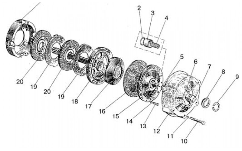Diferencialo blokavimo mechanizmas