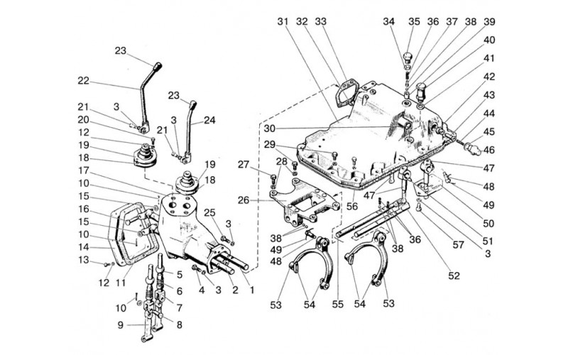 Pavarų perjungimo mechanizmas