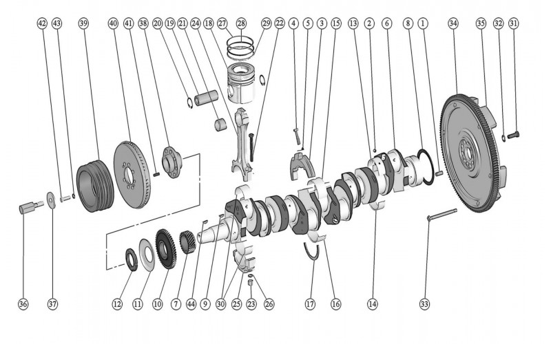Вал коленчатый ЕВРО-3