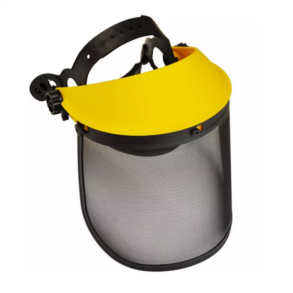 Protective face shield with mesh