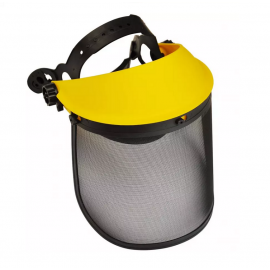 Protective face shield with mesh