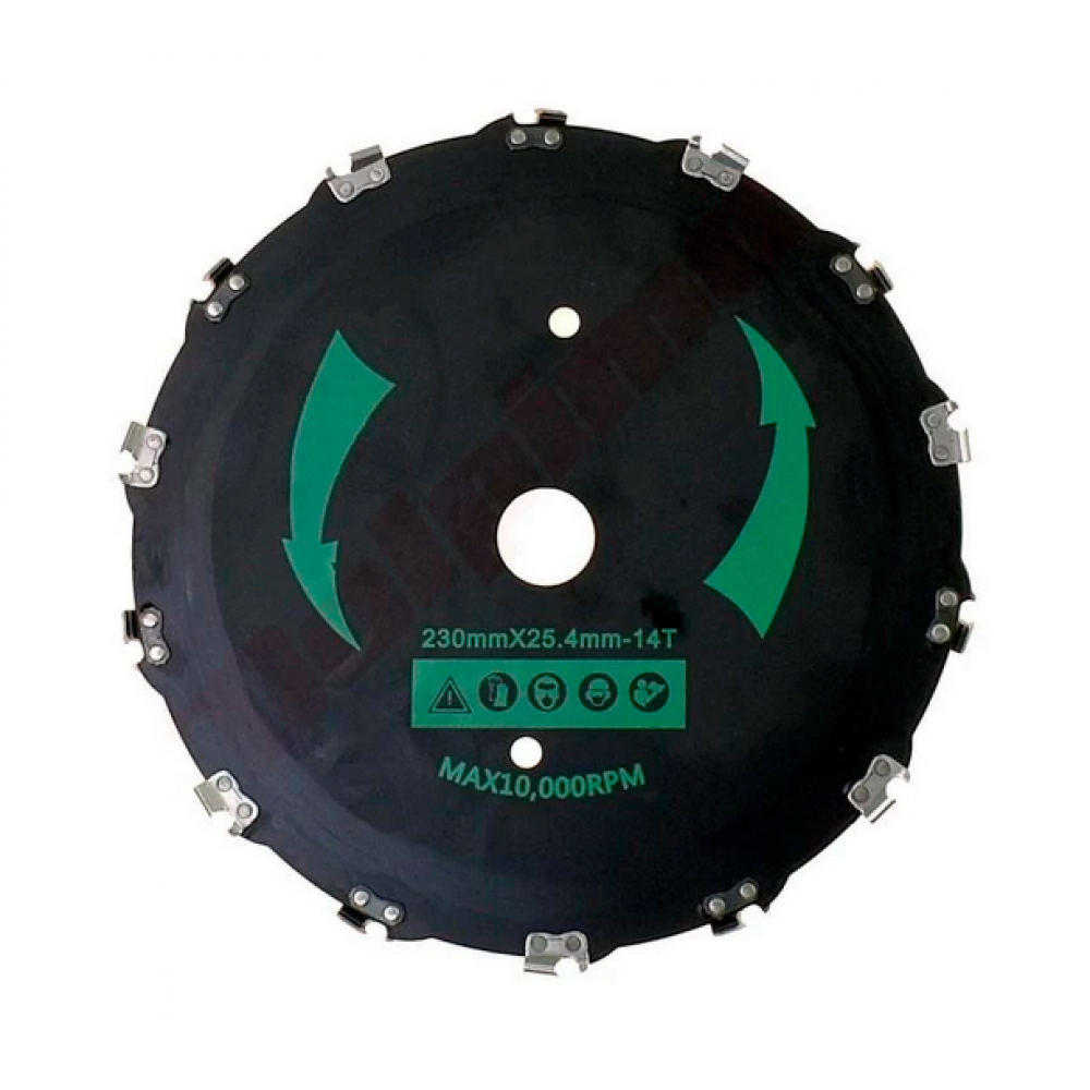 Chainsaw teeth brush blade 230 mm x 25.4 mm 14T