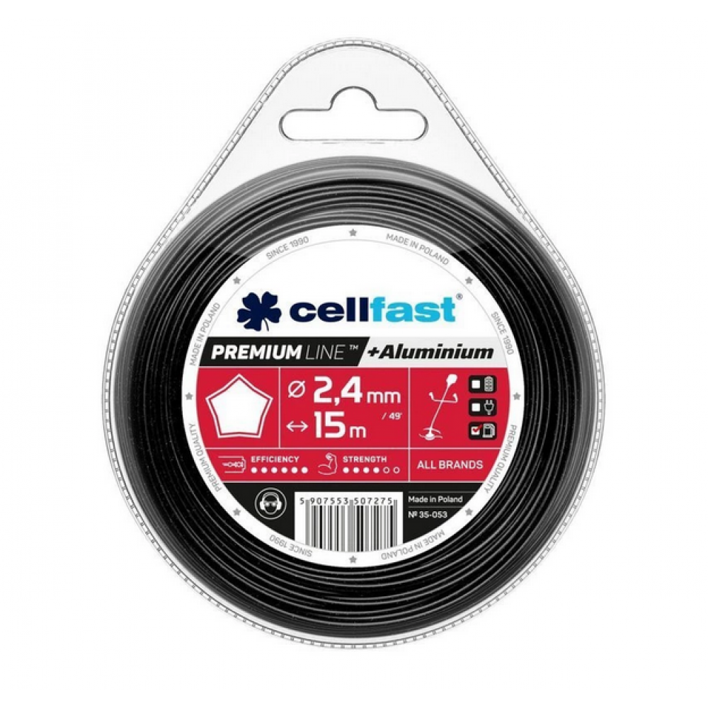 Trimmer line 2.4 mm / 15 m (star) Cellfast
