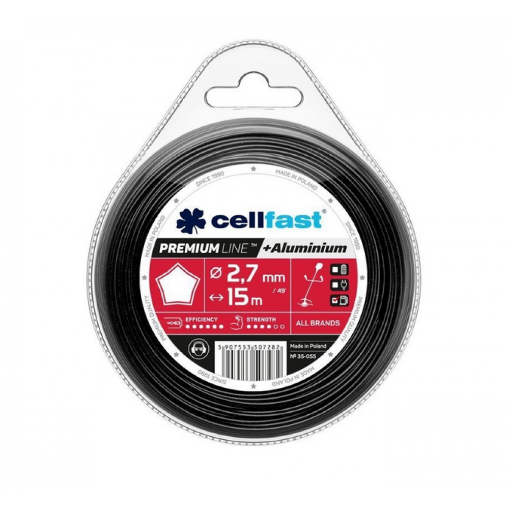 Trimmer line 2.7 mm / 15 m (star) Cellfast