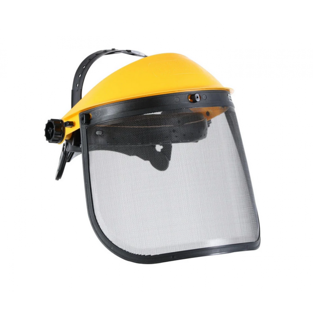 Protective face shield with mesh