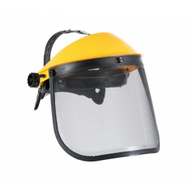 Protective face shield with mesh