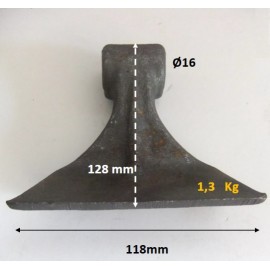 Plaktukas RM66/M66 (1.23 kg, ⌀16, 40x118x128) (TFA,TRG,TSP,TFG,THM-PRO)
