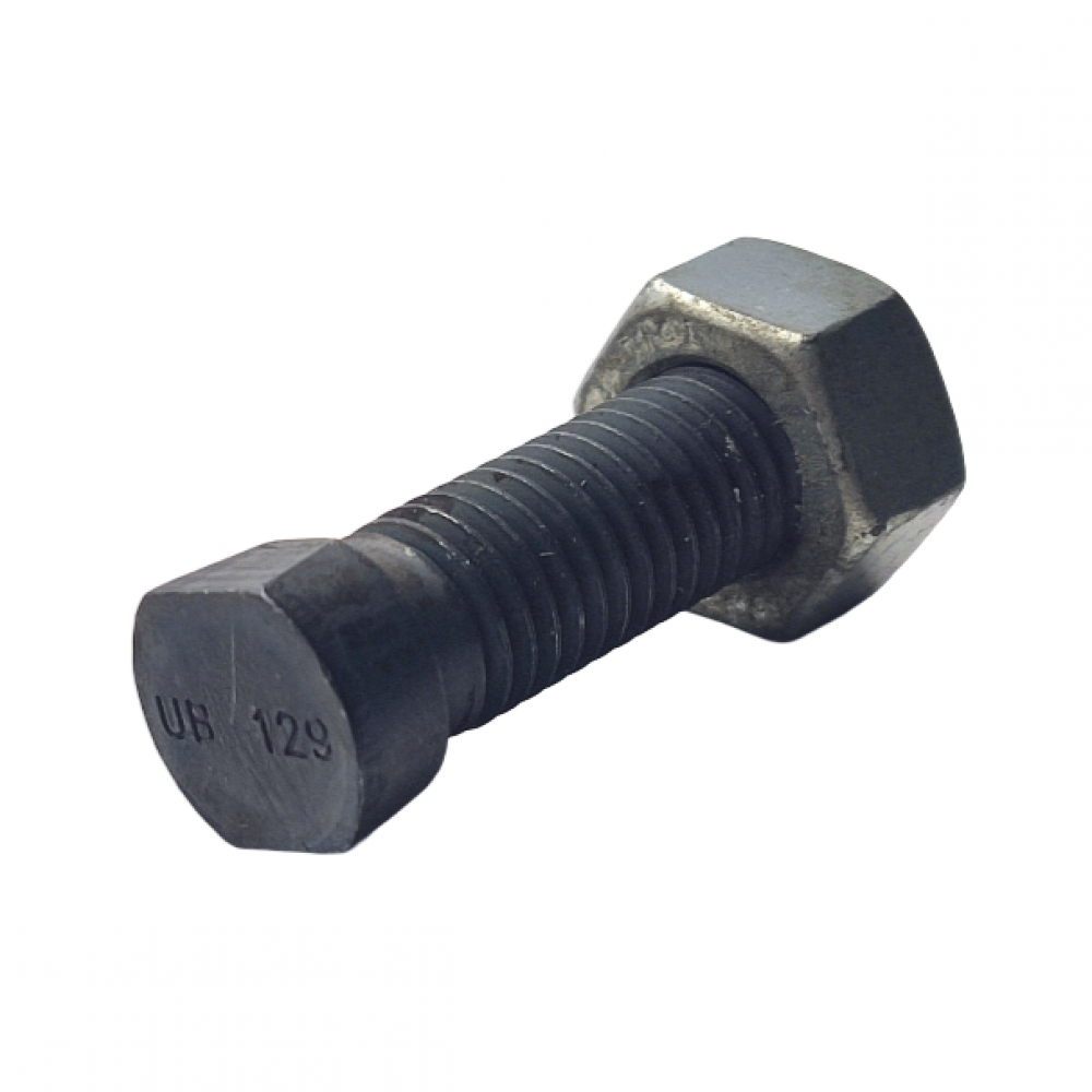 Screw with nut for Kverneland chisel, long Screw with nut for Kverneland chisel, long