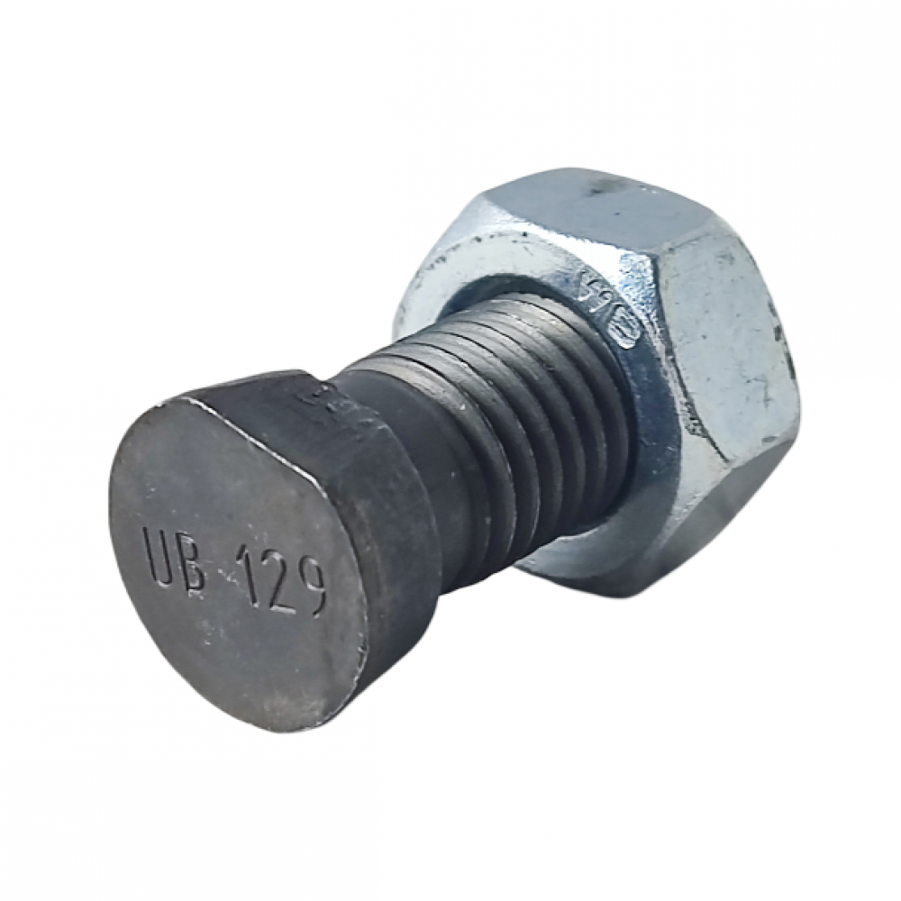 Screw with nut for Kverneland tine, 34 mm Screw with nut for Kverneland tine, 34 mm