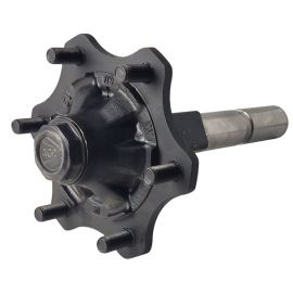 Support wheel axle Ø 50 mm, 6 studs (THV)