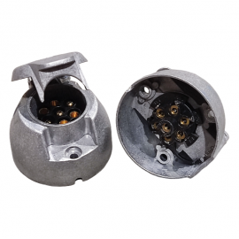 Розетка для прицепа 12В метал.