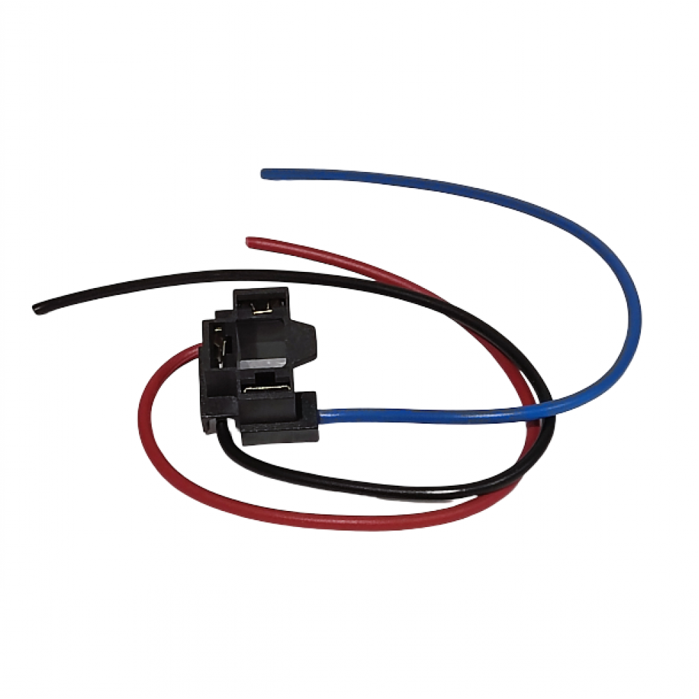 Lemputės lizdas halog., trišakis, su laidais