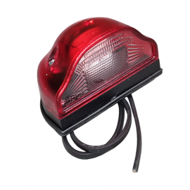 Žibintas numerio apšvietimo, plast. (raudonas)